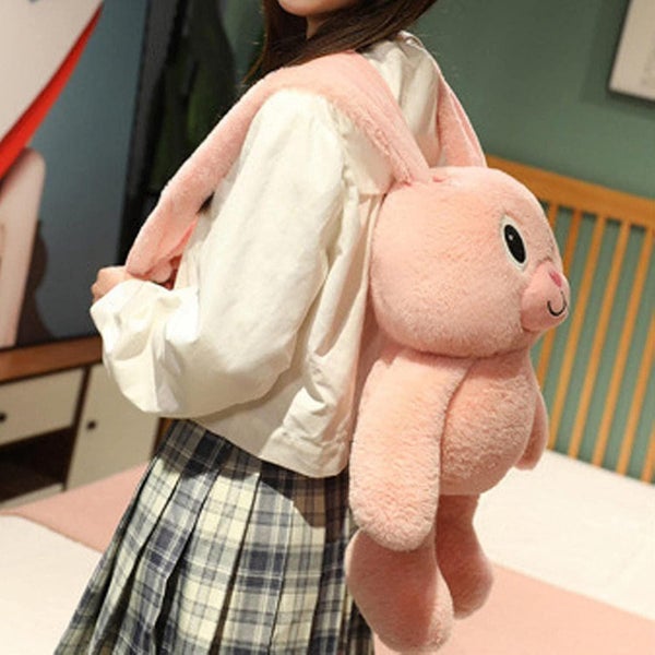 Rabbit Doll Plush Toy Pillow Pullear Rabbit Doll New Doll Gift Carousel 2
