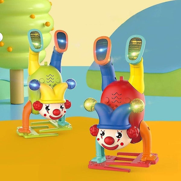 Walking Clown Sound And Light Music Toy Gift For Kids Babies Age 3+ Multi-color Carousel 2