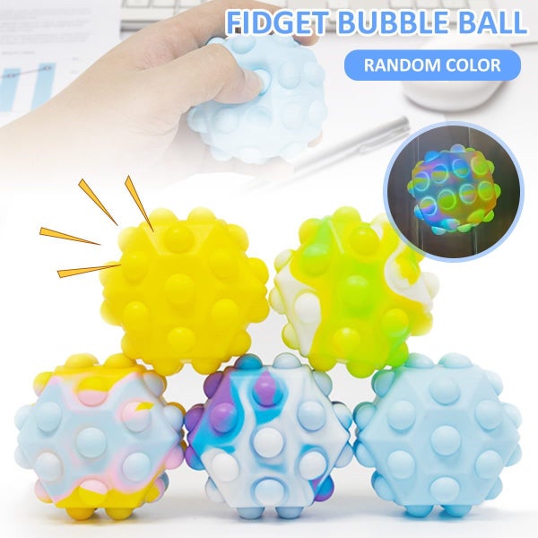 3D Silicone Stress Relief Fidget Ball Squeeze Ball Fidget T Carousel 1