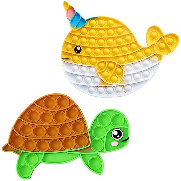 2 Pack Simple Mini Anxiety Stress Reliever Office And Travel Toys Interactive Carousel 1