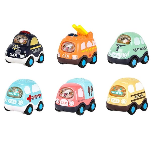 Toy Car Toy Carriage Return And Baby Toy Trolley Set 6 Car Early Education Birt Carousel 1