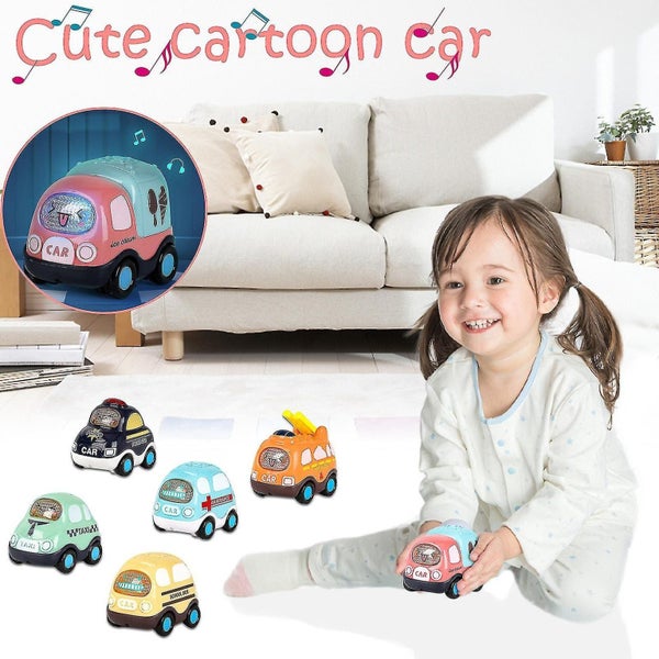 Toy Car Toy Carriage Return And Baby Toy Trolley Set 6 Car Early Education Birt Carousel 4