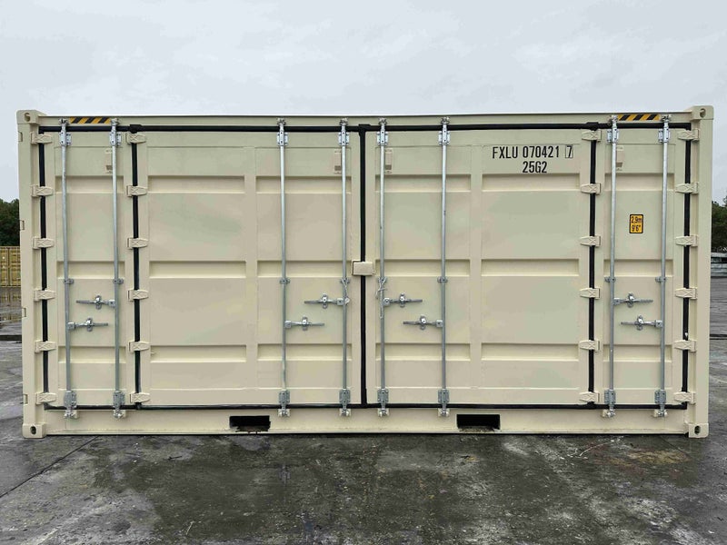 20ft High Cube Open Side New Build Shipping Container - Beige , Auckland Carousel 2