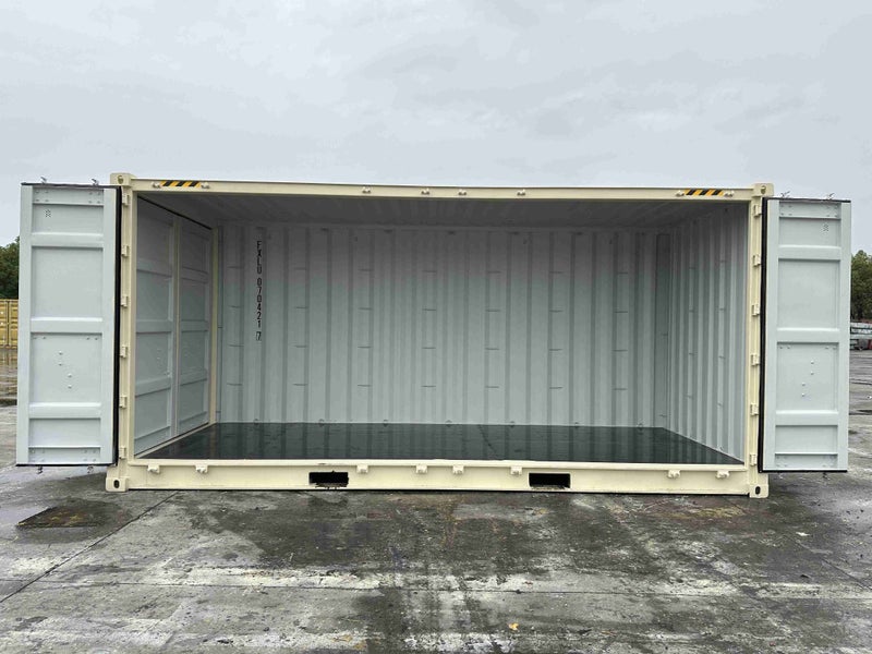 20ft High Cube Open Side New Build Shipping Container - Beige , Auckland Carousel 1