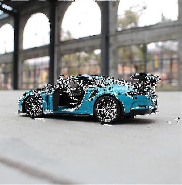 Childrens 1:24 Porsche 911 Sports Car Simulation Alloy Car Model Toy Carousel 2