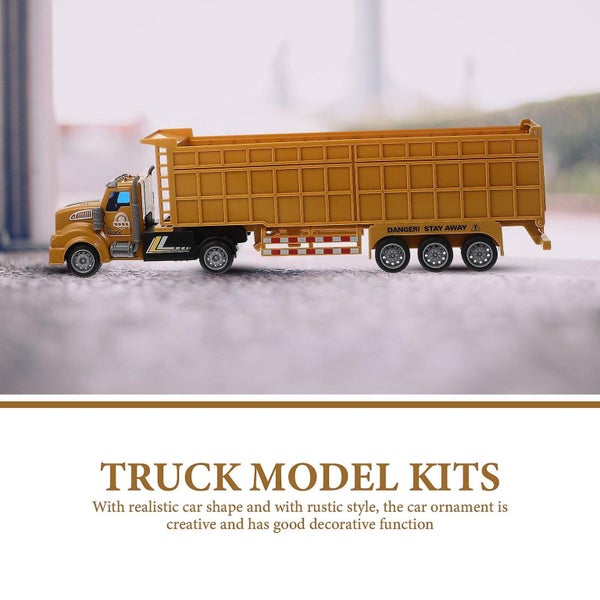 Simulated Autotruck Model Toy Boys Plaything Lifelike Mini Container Truck Toy Carousel 2
