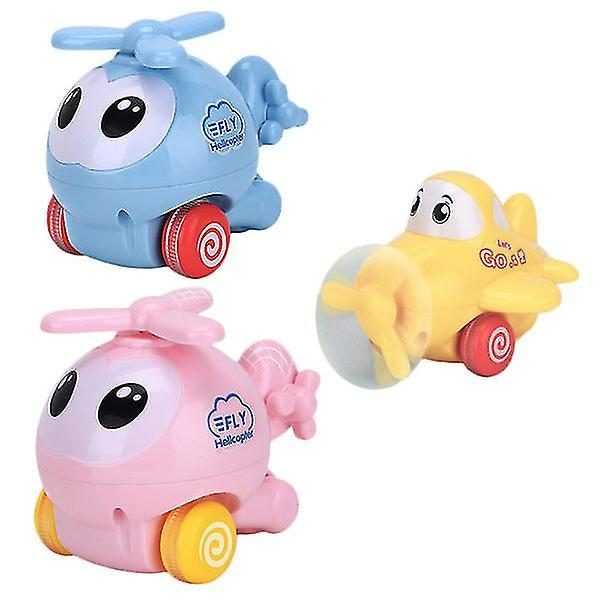 Car Toy 3pcs Inertia Baby Educational Playing Toy Airplane Model Toy Carousel 1