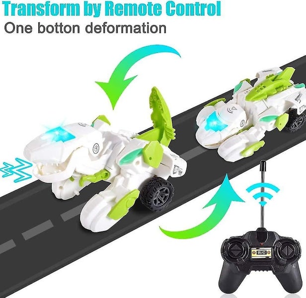 2.4g Electric Deformation Wireless Remote Control Dinosaur Chariot With Light Carousel 2