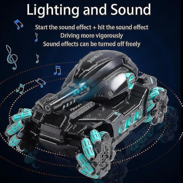 Rc Water Bomb Tank Gravity Watch Rc Vehicle With Light Music 360 Degree Rotate Carousel 3