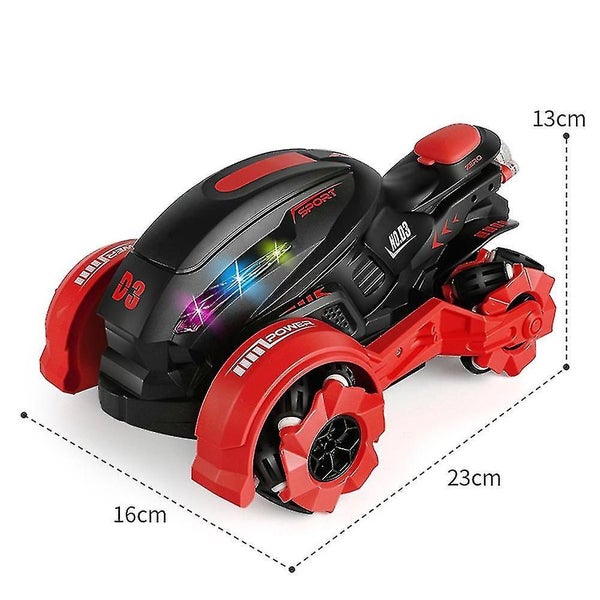 Remote Control Stunt Car 2.4ghz Rc Motorcycle Drift Rotation Spray Motorcycle Carousel 1