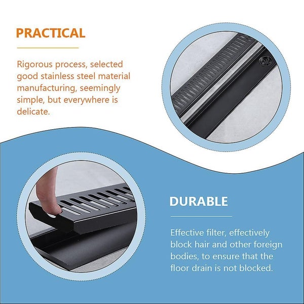 Linear Shower Drain Stainless Steel Floor Drain Rectangle Shower Floor Drain Carousel 3