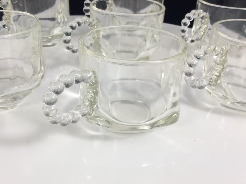 Vintage Hazel Atlas Punch Glasses 1940s 60's Carousel 10