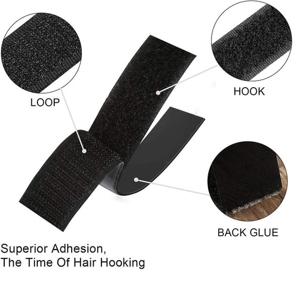 8m Double Sided Tape Extra Strong Self-adhesive Velcro Tape 20mm Wide Black Carousel 2