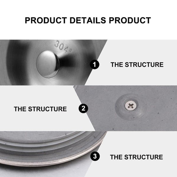 Bath Tub Drain Plug Replace Sink Stopper Flat Suction Sink Stopper Kitchen Sink Carousel 3