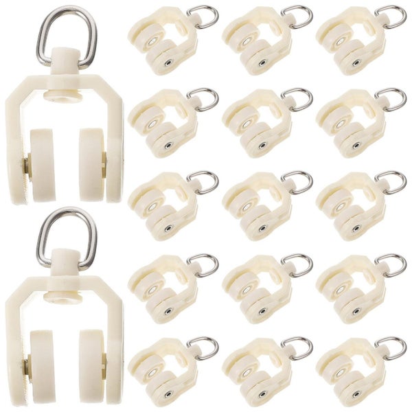 30pcs Replacement Curtain Track Rollers Flexible Curtain Mute Gliders Curtain Carousel 1