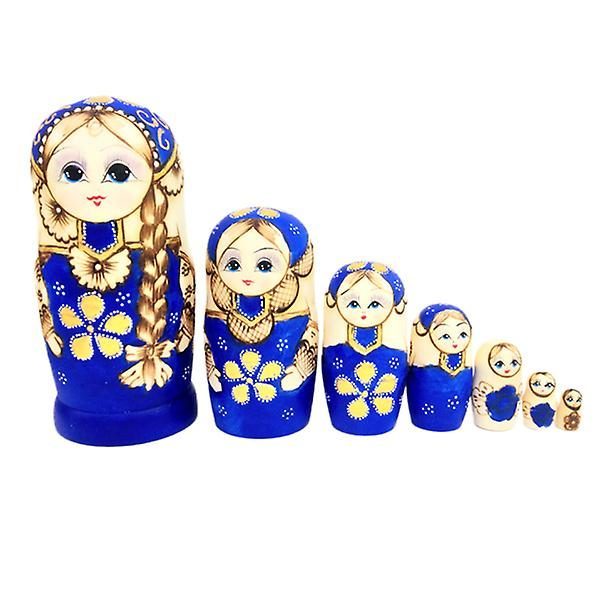 7pcs Nesting Dolls Russian Stacking Dolls Babushka Doll Russian Stacking Toys Carousel 1