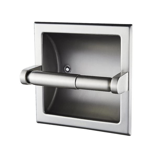 Recessed Toilet Paper Holder Brushed Nickel, Brushed Nickel Toilet Paper Holder Carousel 1