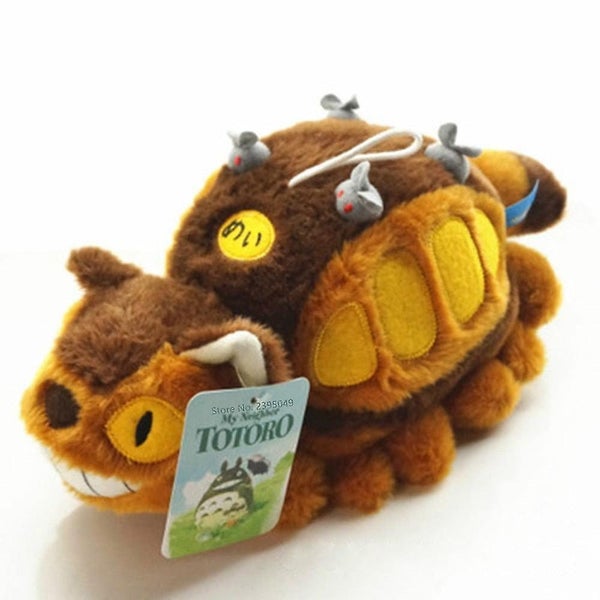 Hayao Miyazaki Animation Bus Totoro Dolls Stuffed Toys Sofa Pillow Totoro Tram Carousel 1