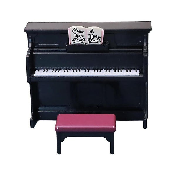 Miniature Toys Mini House Piano Model Mini Piano Figures Mini Adornment Decorat Carousel 1