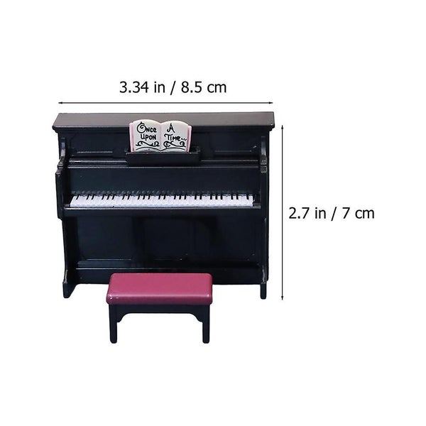 Miniature Toys Mini House Piano Model Mini Piano Figures Mini Adornment Decorat Carousel 2