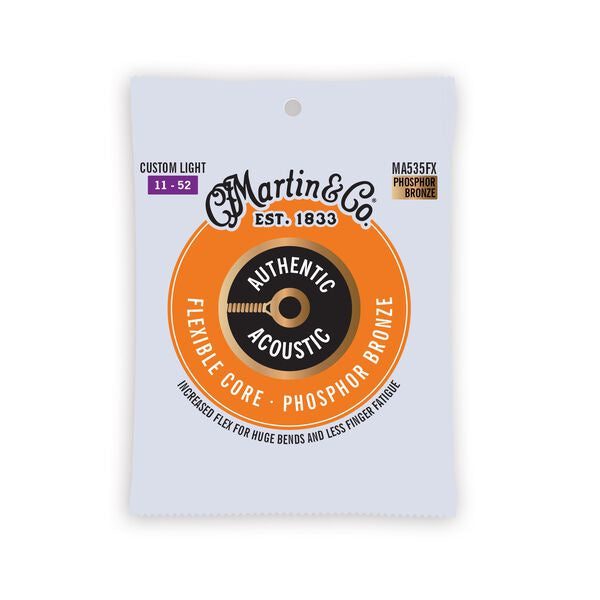 Martin - Authentic Acoustic FX Phosphor Bronze Guitar Strings - 11/52 Carousel 1