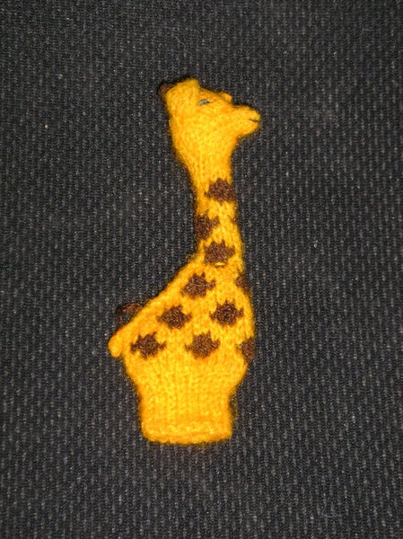 Giraffe Knit Finger Puppet Carousel 1