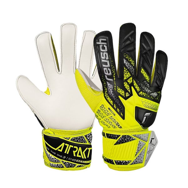 Reusch Attrakt Starter Solid Junior Goal Keeper Gloves Size 5 Carousel 1