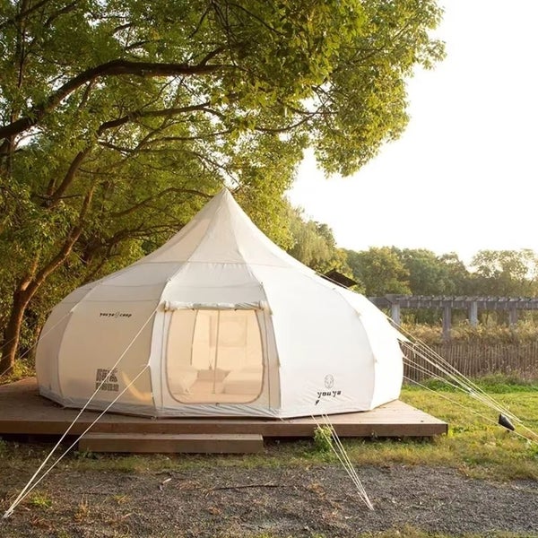 4m Starlight Yurt Tent, Oxford 900D Canvas **1-YEAR WARRANTY** Family Glamping Carousel 15