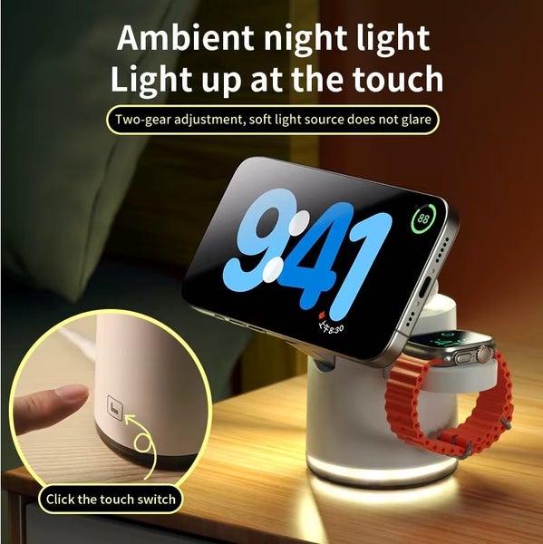 4 in 1 Qi2 MagSafe Wireless Charger Station for iPhone, Apple Watch & AirPods Carousel 6