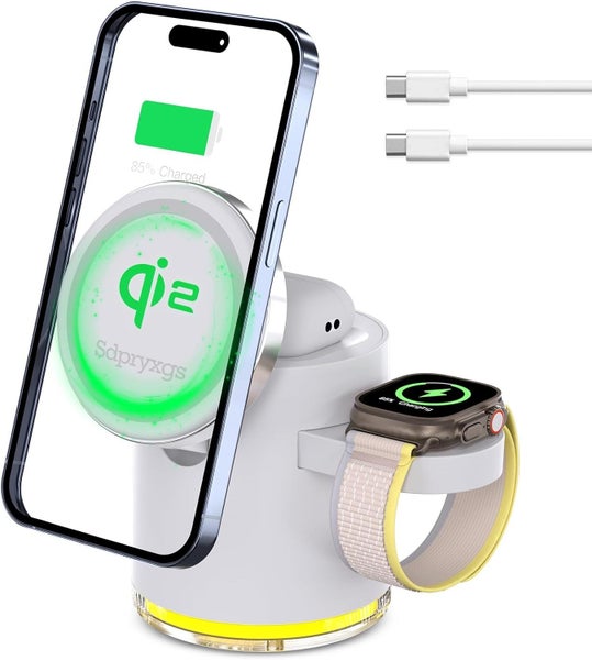 4 in 1 Qi2 MagSafe Wireless Charger Station for iPhone, Apple Watch & AirPods Carousel 1