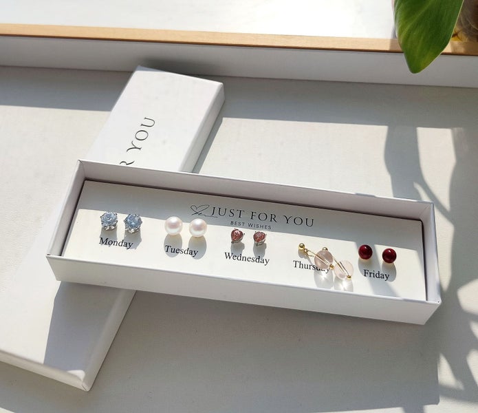 (5X Earrings) Everyday Earrings EBZ20JX-13 Carousel 1