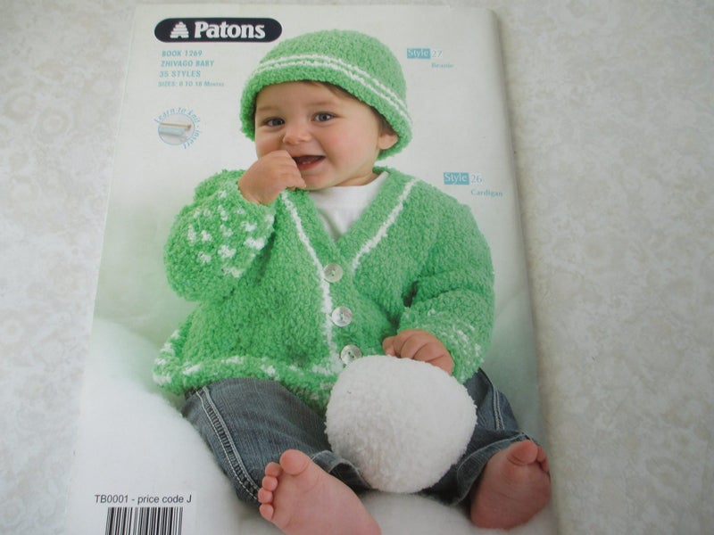 Baby Knitting Pattern Book - Patons Baby Book - 35 Styles Carousel 10