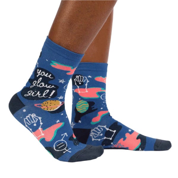 You Glow Girl - Women's Glows In the Dark Socks Carousel 1
