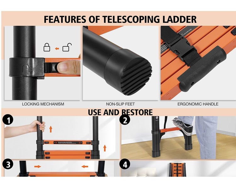New Aluminium Ladder 6.2M Afterpay Carousel 9