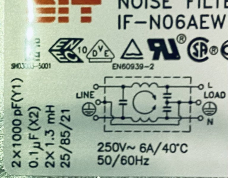 EAM36140901 / IF-N06AEW (AP4443486) - LG MAINS CONNECTOR - NOISE FILTER - NEW Carousel 2