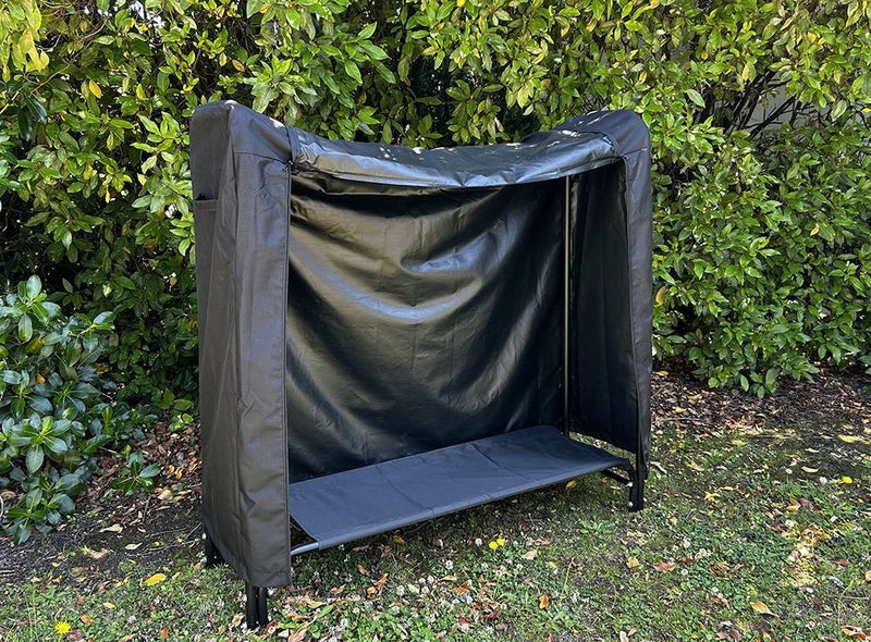 Firewood Rack Log Holder with Cover Carousel 1