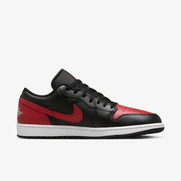 Nike Air Jordan 1 Low AJ1 Bred Men Casual Lifestyle Shoes Sneakers 553558-067 Carousel 1
