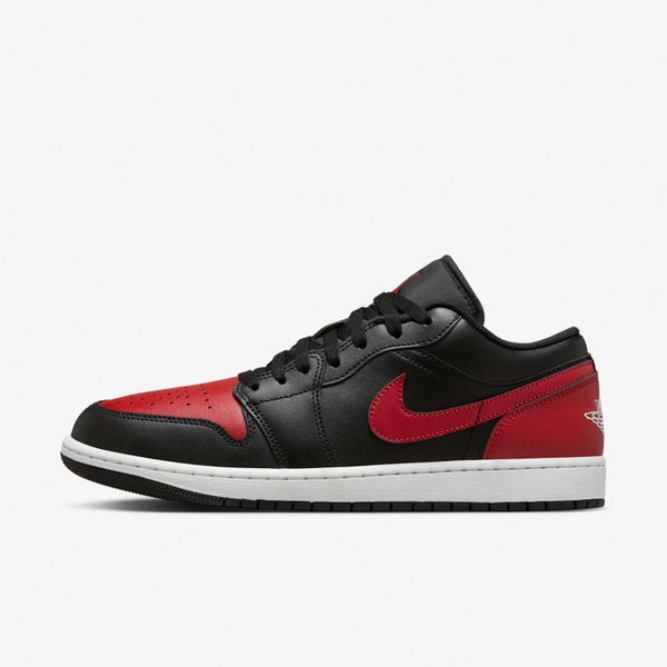 Nike Air Jordan 1 Low AJ1 Bred Men Casual Lifestyle Shoes Sneakers 553558-067 Carousel 2