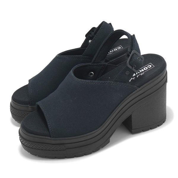 Converse Chuck 70 De Luxe Heel Mule Black Men Platform Casual High Heel A12567C Carousel 16