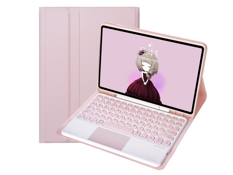 Detachable Wireless Keyboard Case Cover for iPad Pro 11 Inch 2024 with Trackpad Carousel 1