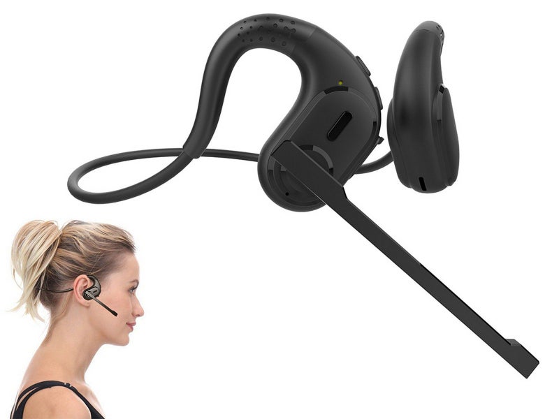 Bluetooth 5.3 Open Ear Headphones With Removable Mic Bone Conduction Headset Carousel 1