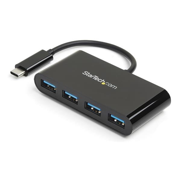4-Port USB-C Hub - USB-C to 4x USB-A - USB 3.0 Hub - Bus Powered Carousel 1