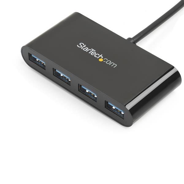 4-Port USB-C Hub - USB-C to 4x USB-A - USB 3.0 Hub - Bus Powered Carousel 5
