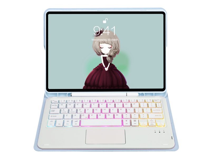 Keyboard Case for Samsung Galaxy Tab S6 Lite 10.4" 2024/2022/2020 with Trackpad Carousel 5