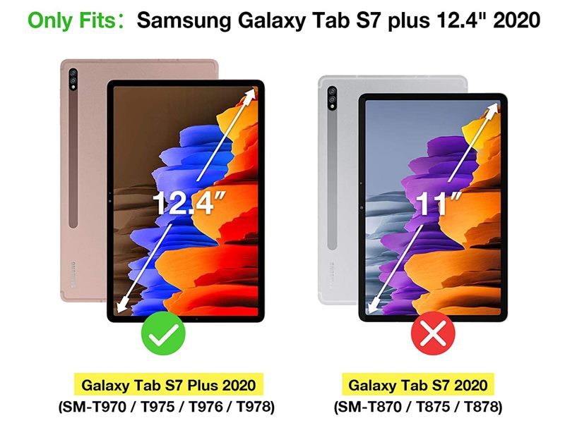 Case Cover for Samsung Galaxy Tab S7+/ S7 Plus 12.4" 2020 T970/T975/T976/T978 Carousel 5
