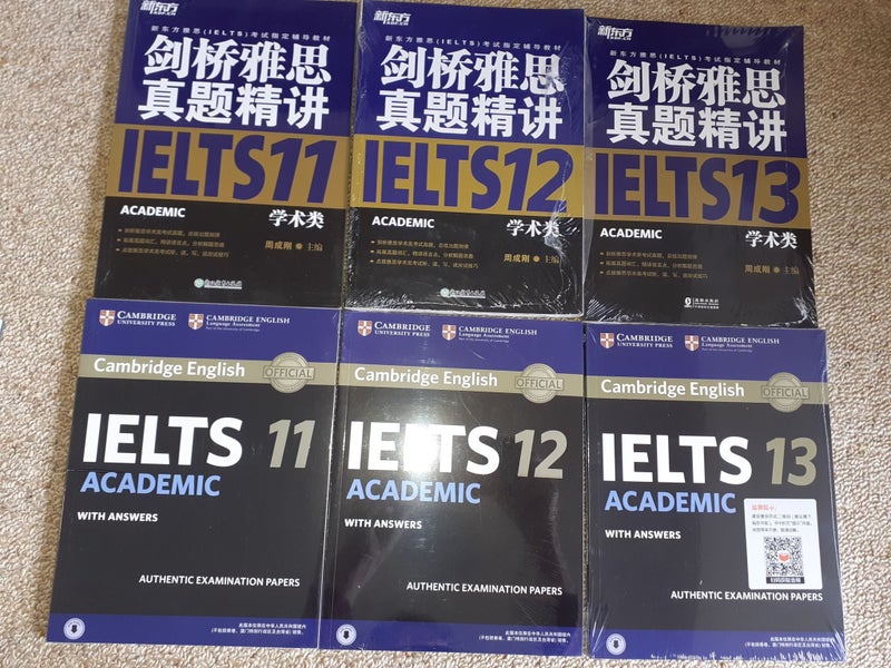 IELTS 11, 12, 13 Academic for Mandarin Chinese speakers - new Carousel 1