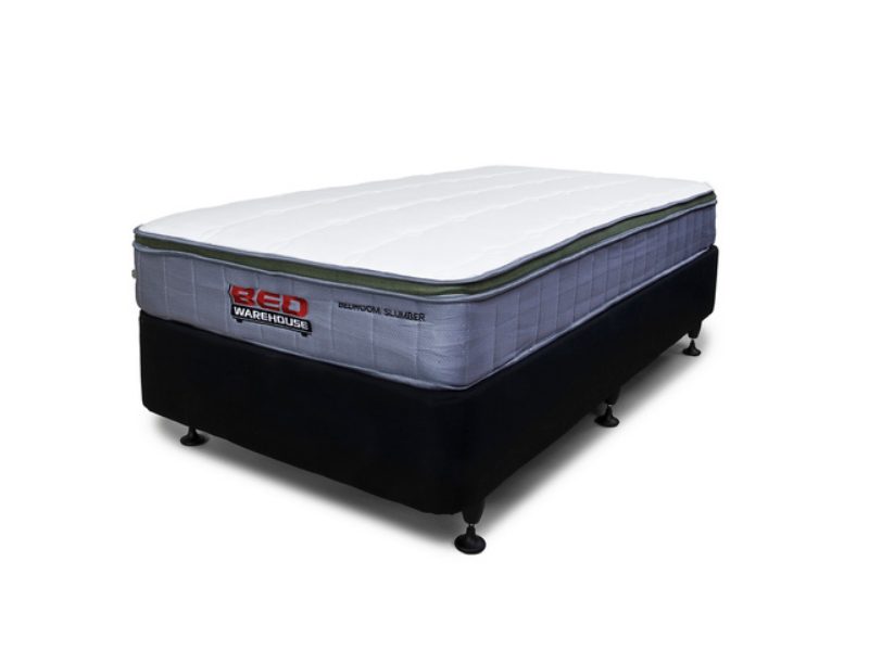 BED WAREHOUSE SLUMBER SINGLE MATTRESS + BASE Carousel 1