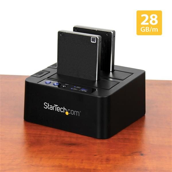 USB 3.1 (10Gbps) Standalone Duplicator Dock for 2.5" & 3.5" SATA SSD/HDD Drives Carousel 6