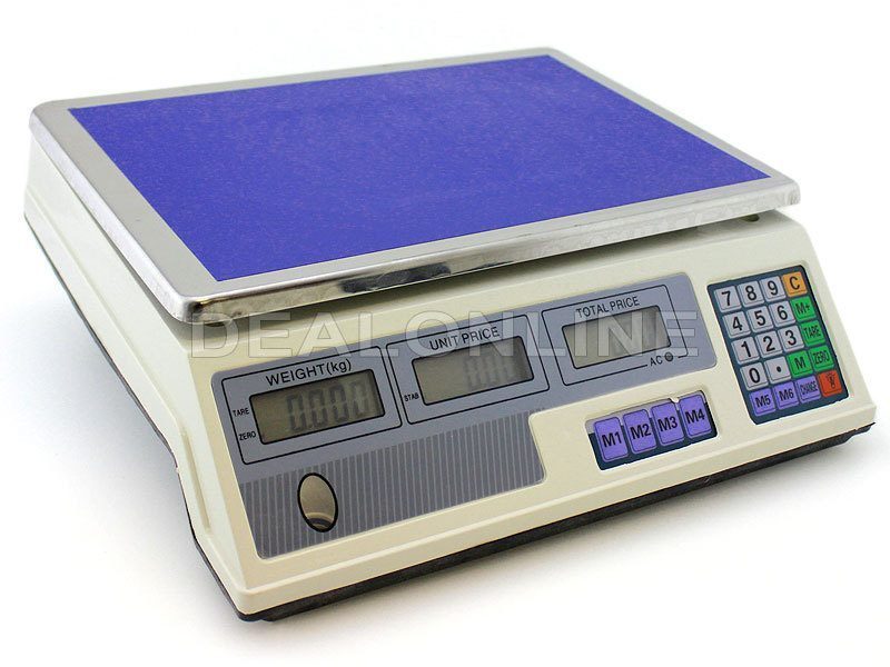 Scale Rechargeable 30KG/5G Digital Pricing LCD with Light Carousel 1
