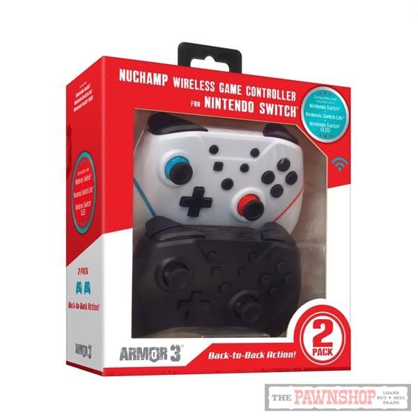 Armor3 Nuchamp Wireless Game Controller 2-Pack for Nintendo Switch ~ Brand New Carousel 1
